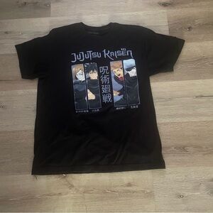 Jujutsu Kaisen Black T-Shirt Sz L pre owned. # fandom #t-shirt # Cotton